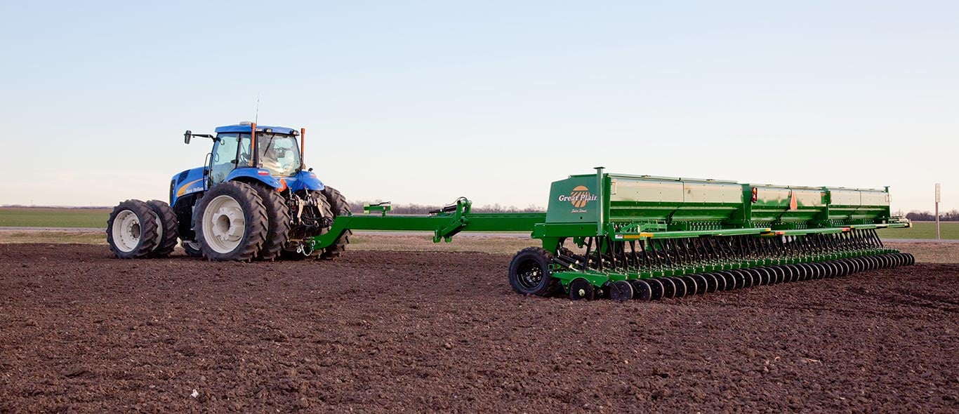 New Holland Tractor and Great Plains Planter
