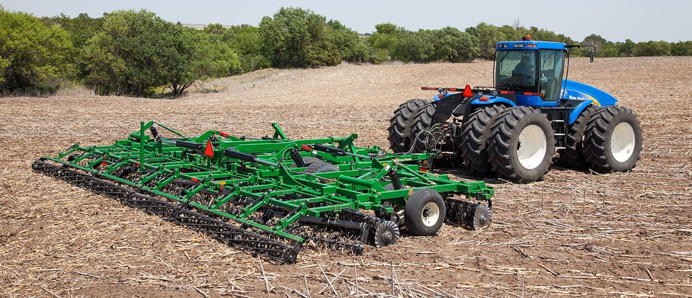 New Holland Tractor and Great Plains Tillage